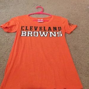 Cleveland browns pink tshirt